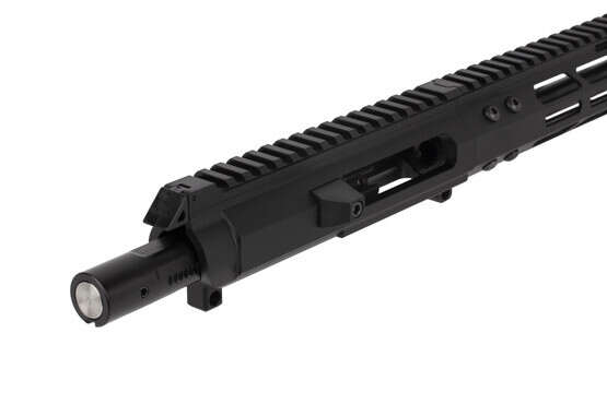 The Foxtrot Mike Products complete 9mm upper receiver features a heavy bolt for reliable function